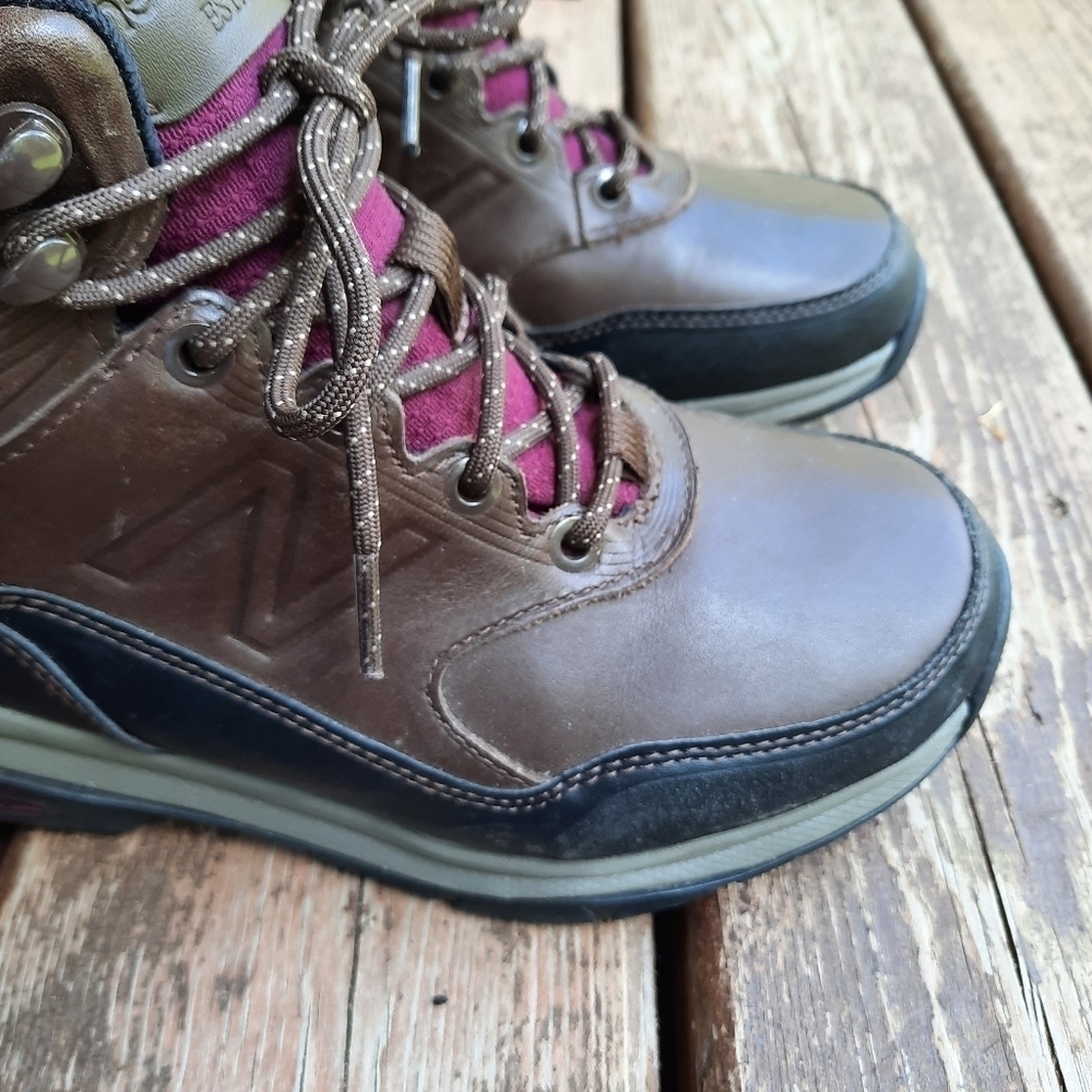 New Balance 1400 V1 Trail Walking Boots Dark Brown leather hiking boots WW1400DB - Picture 5 of 16